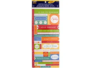 CG555 | Bulk Buys Springtime Cherish Cardstock Stickers Set