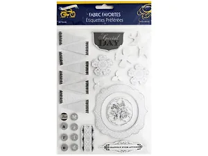 CG572 | Bulk Buys Wedding Day Adhesive Fabric Embellishment