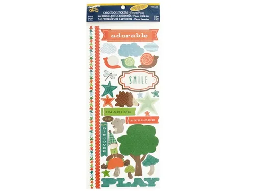 CG642 | Bulk Buys Charming Elf Cardstock Stickers Set with