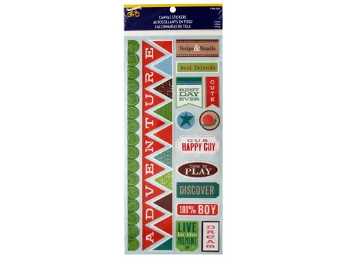 CG643 | Bulk Buys Our Happy Guy Canvas Stickers Set - 15