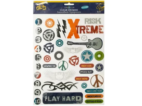 CG652 | Bulk Buys Generation Z Metallic Accent Clear