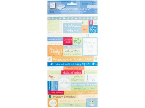 CG670 | Bulk Buys 85-Piece Baby Boy Craft Stickers Set