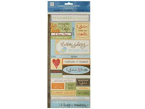 CG671 | Bulk Buys Fresh Verse Cardstock Stickers for