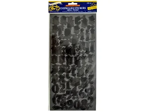 CG690 | Bulk Buys Charming Halloween Flocked Alphabet