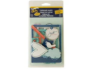 CG698 | Bulk Buys Love This Life Chipboard Shapes Set - 28