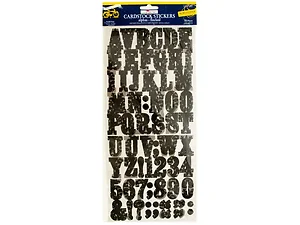 CG710 | Bulk Buys Charming Flocked Alphabet Stickers for