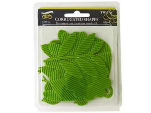 CG751 | Bulk Buys 14-Piece Corrugated Flowers and Leaves