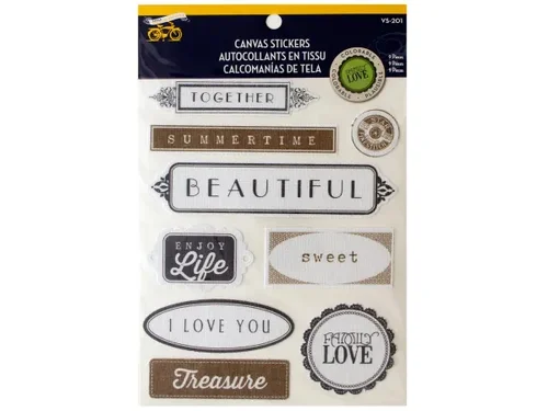CG757 | Bulk Buys Customizable Family Love Canvas Stickers