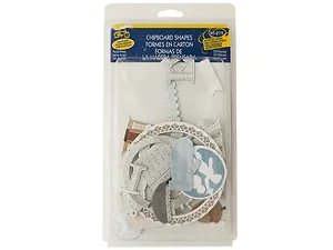 CG759 | Bulk Buys 30-Piece Winter Chipboard Shapes with