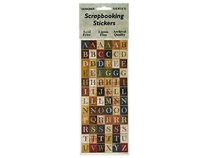 CH009 | Bulk Buys Vintage-Inspired Alphabet Scrapbooking