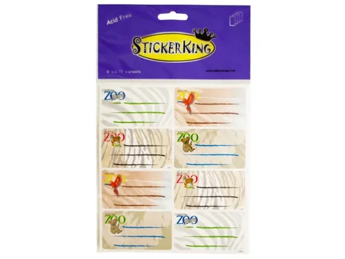 CH047 | Bulk Buys Fun Zoo Animal Memo Stickers for Notes