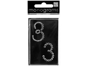 CG768 | Bulk Buys Sparkling Rhinestone Number 3 Adhesive