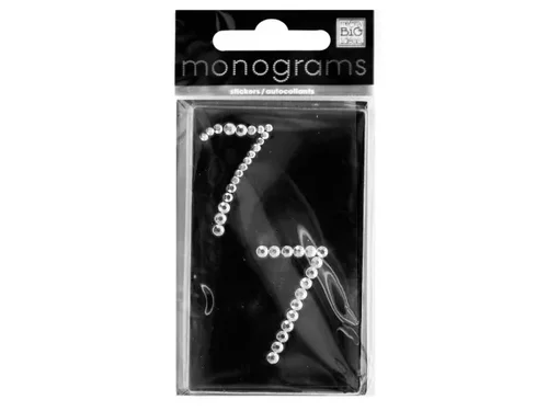 CG772 | Bulk Buys Bling Rhinestone Number 7 Monogram