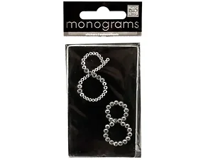 CG773 | Bulk Buys Sparkling Rhinestone Number 8 Monogram