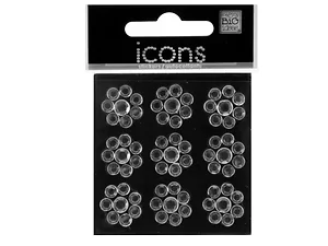 CG783 | Bulk Buys Dazzling Rhinestone Flower Stickers for