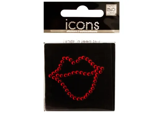CG784 | Bulk Buys Dazzling Rhinestone Lips Sticker for