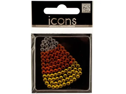 CG786 | Bulk Buys Glam Rhinestone Candy Corn Stickers for