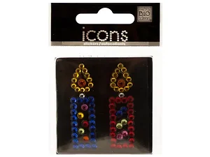 Bulk Buys Multi-Colored Bling Rhinestone Candle Icon