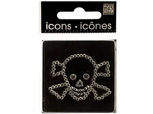 CG811 | Bulk Buys Rhinestone Skull & Crossbones Decorative