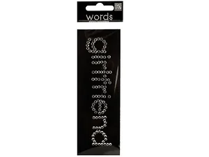 CG813 | Bulk Buys Sparkling Rhinestone 'Girlfriend' Word