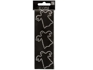 CG816 | Bulk Buys Glimmering Rhinestone Ghost Stickers for