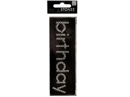 CG818 | Bulk Buys Rhinestone 'Birthday' Word Sticker for