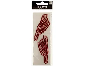 CG829 | Bulk Buys Sparkling Rhinestone Bird Icon Stickers