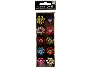 CG843 | Bulk Buys Dazzling Rhinestone Daisy Decorative