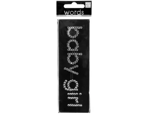 CG849 | Bulk Buys Bling Rhinestone Word Sticker - 'Baby