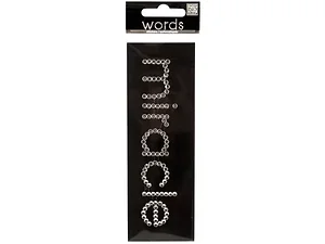 CG866 | Bulk Buys Bling 'Miracle' Clear Rhinestone Word