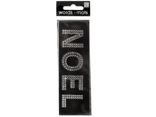 CG868 | Bulk Buys Bling 'Noel' Rhinestone Letter Sticker