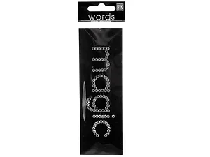 CG872 | Bulk Buys Glittering Rhinestone 'Magic' Word Sticker