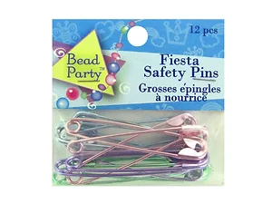 CN069 | Bulk Buys Colorful Jumbo Safety Pins for Crafting