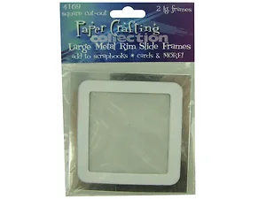 CN261 | Bulk Buys Square Metal Rim Cut-Out Slide Frames