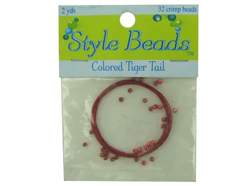 CN673 | Bulk Buys Bright Red Tiger Tail Beading Wire with