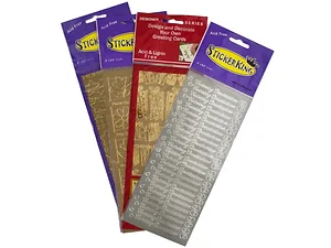 CH059 | Bulk Buys Assorted Silver & Gold Foil Stickers for