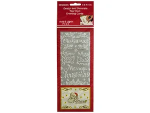 CH070 | Bulk Buys Festive Silver Foil Holiday Greeting