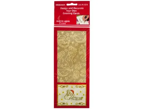 CH080 | Bulk Buys Festive Gold Foil Christmas Stickers for