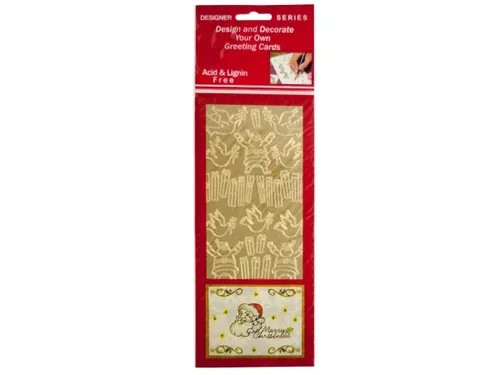 CH081 | Bulk Buys Gold Foil Christmas Stickers for Crafting