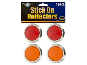 Sterling 4-Piece Safety Reflectors Set for Bikes and Cars