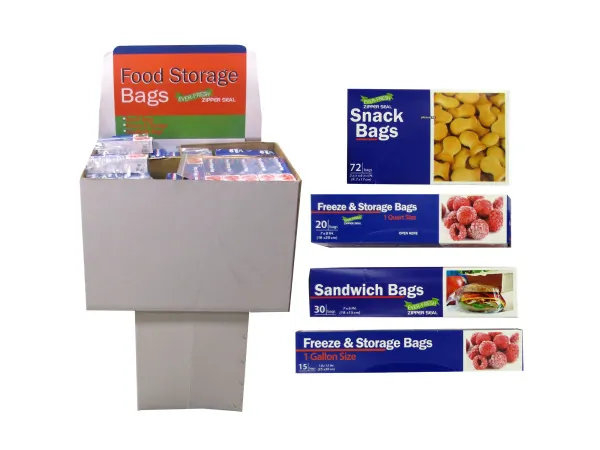 Bulk DB181 Sandwich  Freezer Bag Display