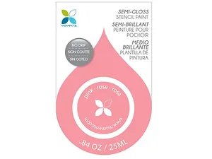 CS014 | Bulk Buys Pink Semi-Gloss No Drip Stencil Paint