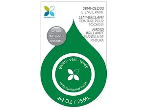 CS015 | Bulk Buys Green Semi-Gloss No Drip Stencil Paint