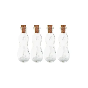 CS028 | Bulk Buys Artisan Glass Vials with Cork Stoppers