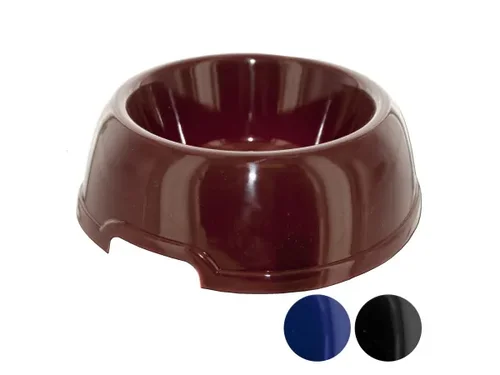 DI304 | Bulk Buys Assorted Color Plastic Pet Bowls - Set of