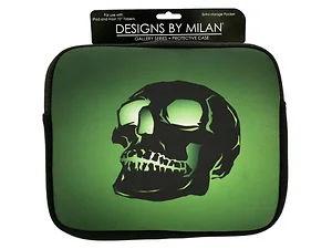 EL296 | Bulk Buys Green Skull Protective Tablet Case for