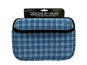 EL308 | Bulk Buys Stylish Blue Plaid Protective Case for