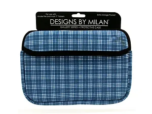 EL325 | Bulk Buys Blue Plaid Tablet Case for 7
