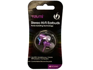 EL398 | Bulk Buys Comfort Fit Purple Stereo Hi-Fi Earbuds