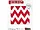 EL542 | Bulk Buys Stylish Red Chevron 10